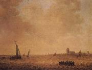 Jan van Goyen View of Dordrecht across the river Merwede oil on canvas